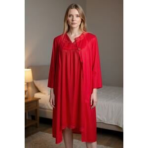 Vintage Texsheen Lingerie chemise and robe set